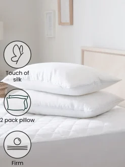 Set van 2 Sleep In Silk kussens van 100% katoen