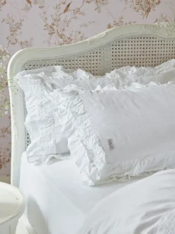Shabby Chic by Rachel Ashwell® set van 2 Broderie Anglaise kussenslopen met ruches