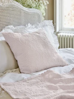 Shabby Chic by Rachel Ashwell® Textured Floral Matelasse Cushion