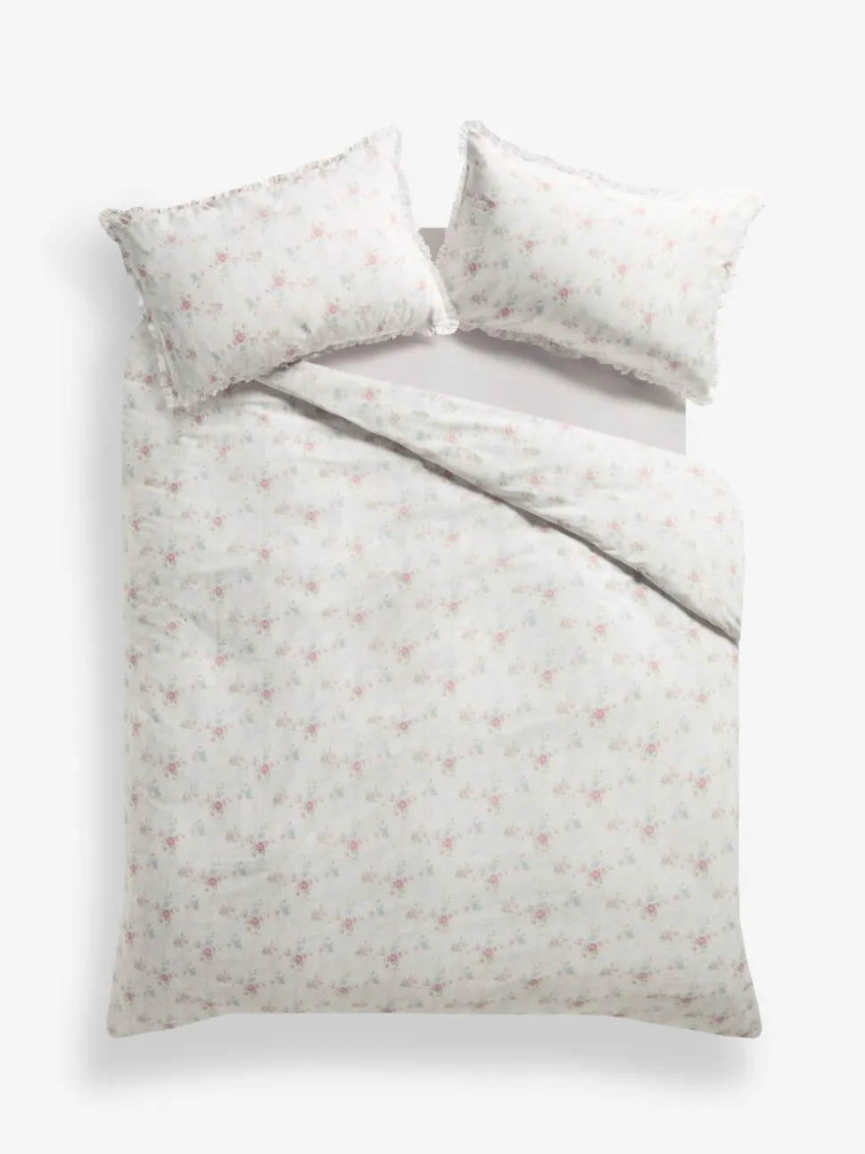 Shabby Chic by Rachel Ashwell® petite ruche dekbedovertrek en kussensloopset