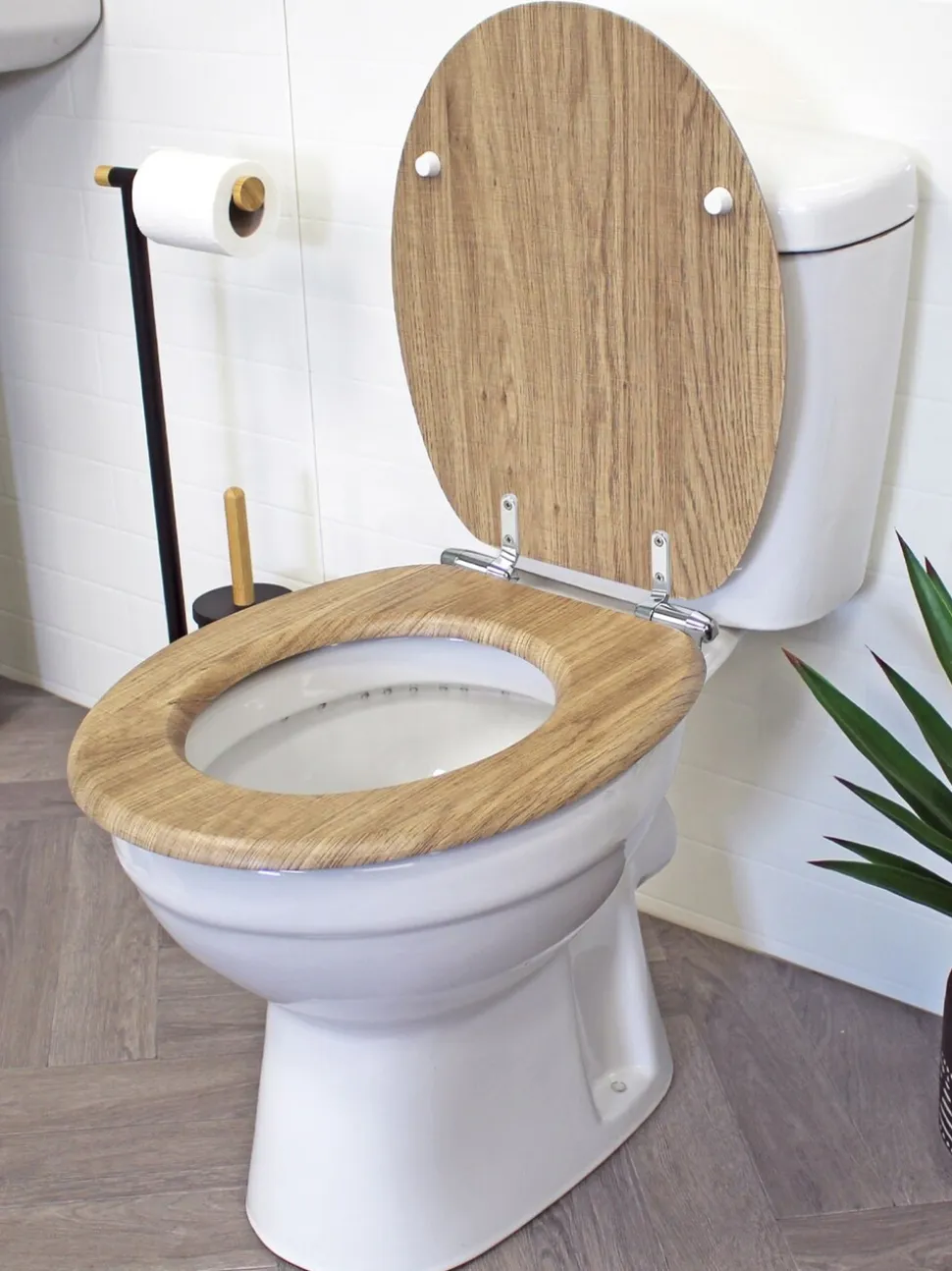 Showerdrape - Norfolk Soft Close houten toiletbril