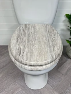 Showerdrape - Norfolk Soft Close houten toiletbril