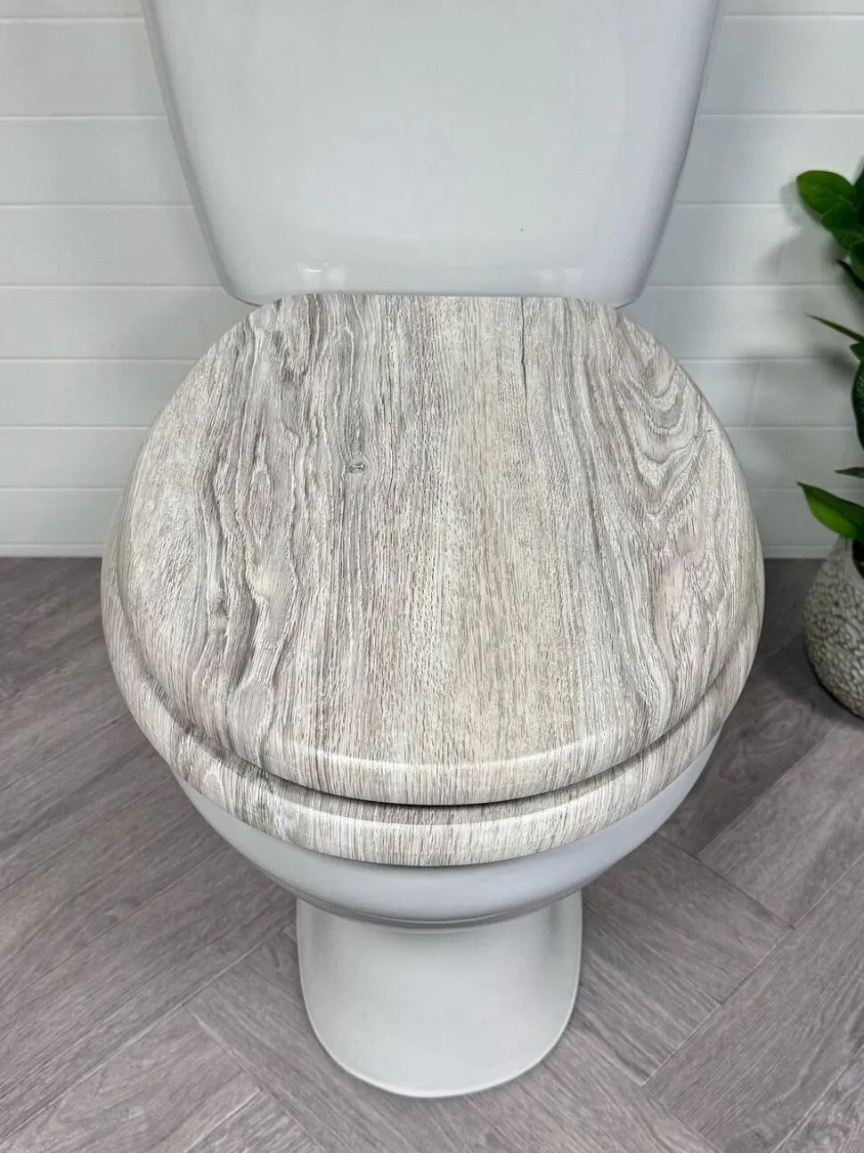 Showerdrape - Norfolk Soft Close houten toiletbril