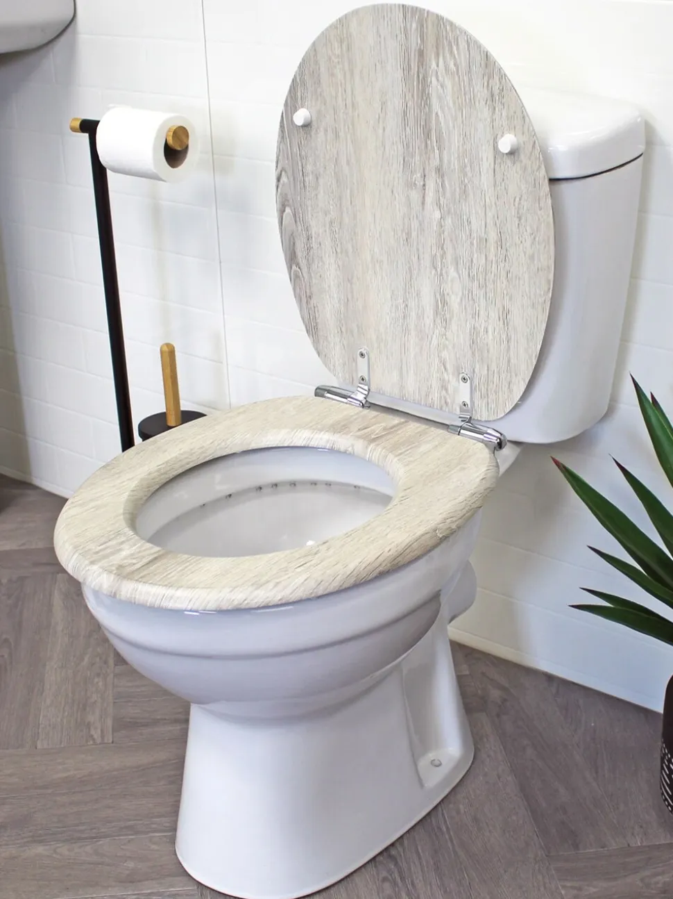 Showerdrape - Norfolk Soft Close houten toiletbril