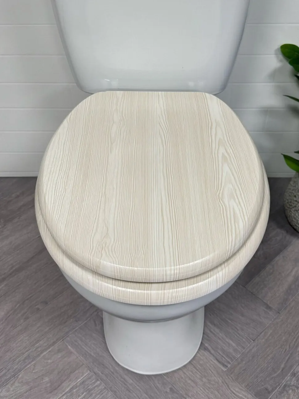 Showerdrape - Oxford houten toiletbril