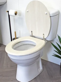 Showerdrape - Oxford houten toiletbril