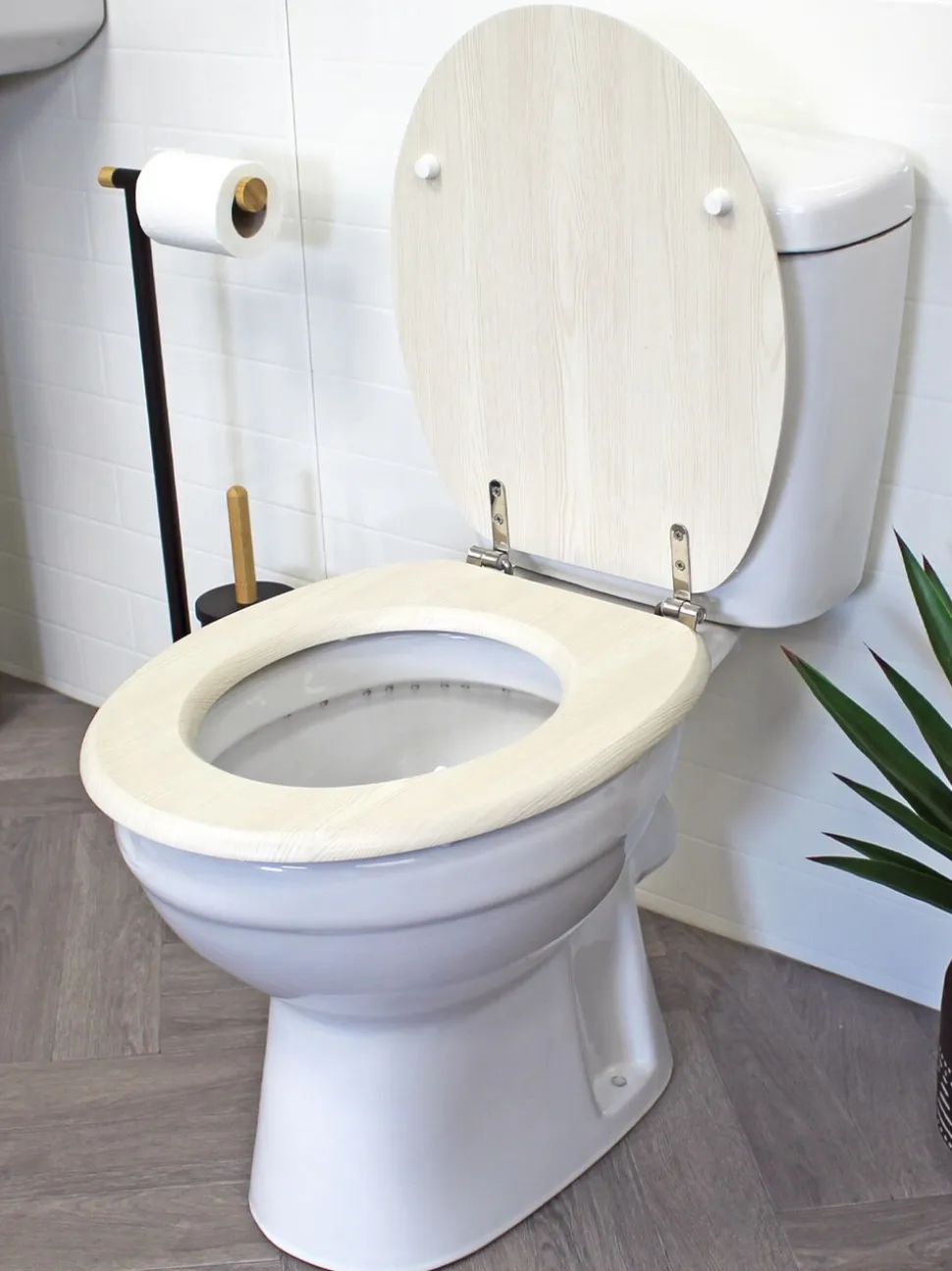 Showerdrape - Oxford houten toiletbril