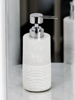 Showerdrape 5 Piece Bianco Striped Bathroom Accessories Set