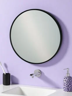 Showerdrape - Portobello ronde badkamerspiegel met metalen frame