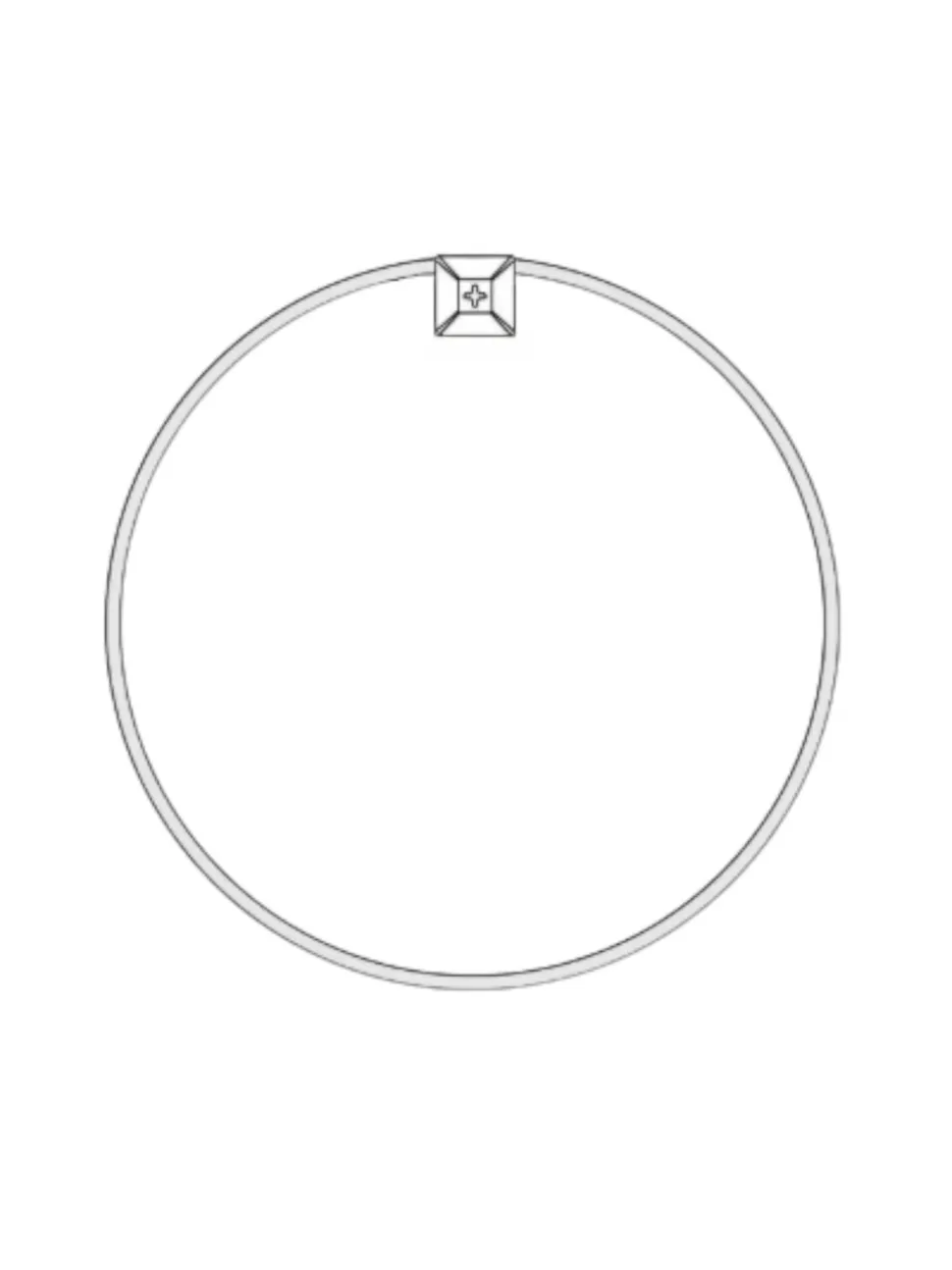 Showerdrape - Portobello ronde badkamerspiegel met metalen frame