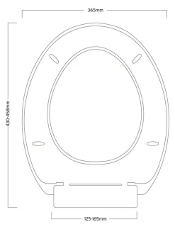 Showerdrape - Seville - Zacht sluitende toiletbril
