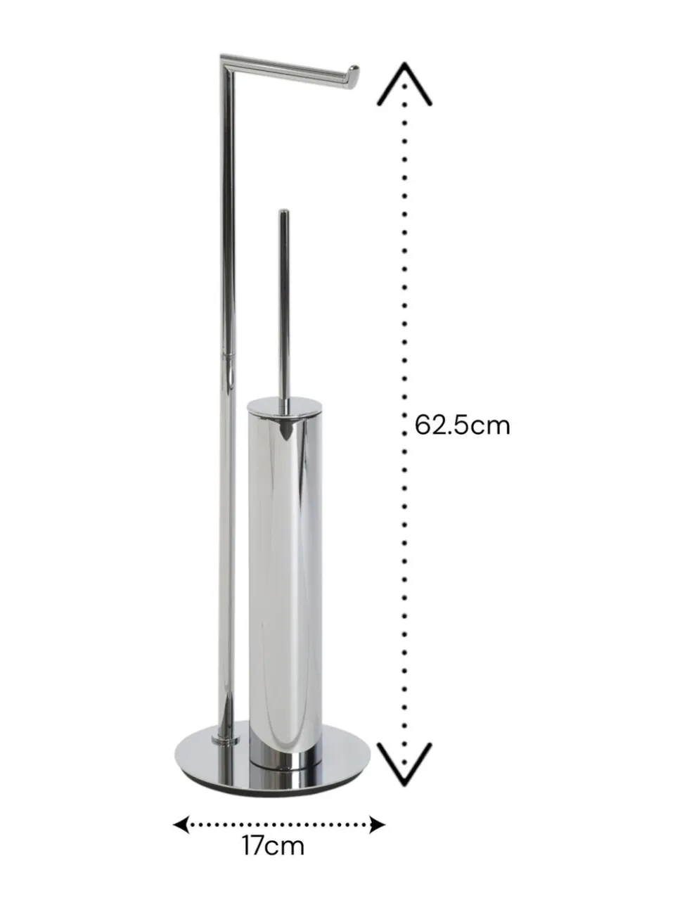 Showerdrape Belgravia Toilet Roll Holder & Toilet Brush