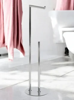 Showerdrape Belgravia Toilet Roll Holder & Spare Combo