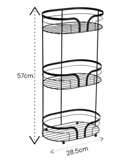 Showerdrape Dante Floor Caddy and Mini Shower Caddy Set