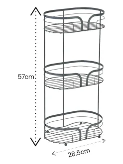 Showerdrape Dante Floor Caddy and Mini Shower Caddy Set
