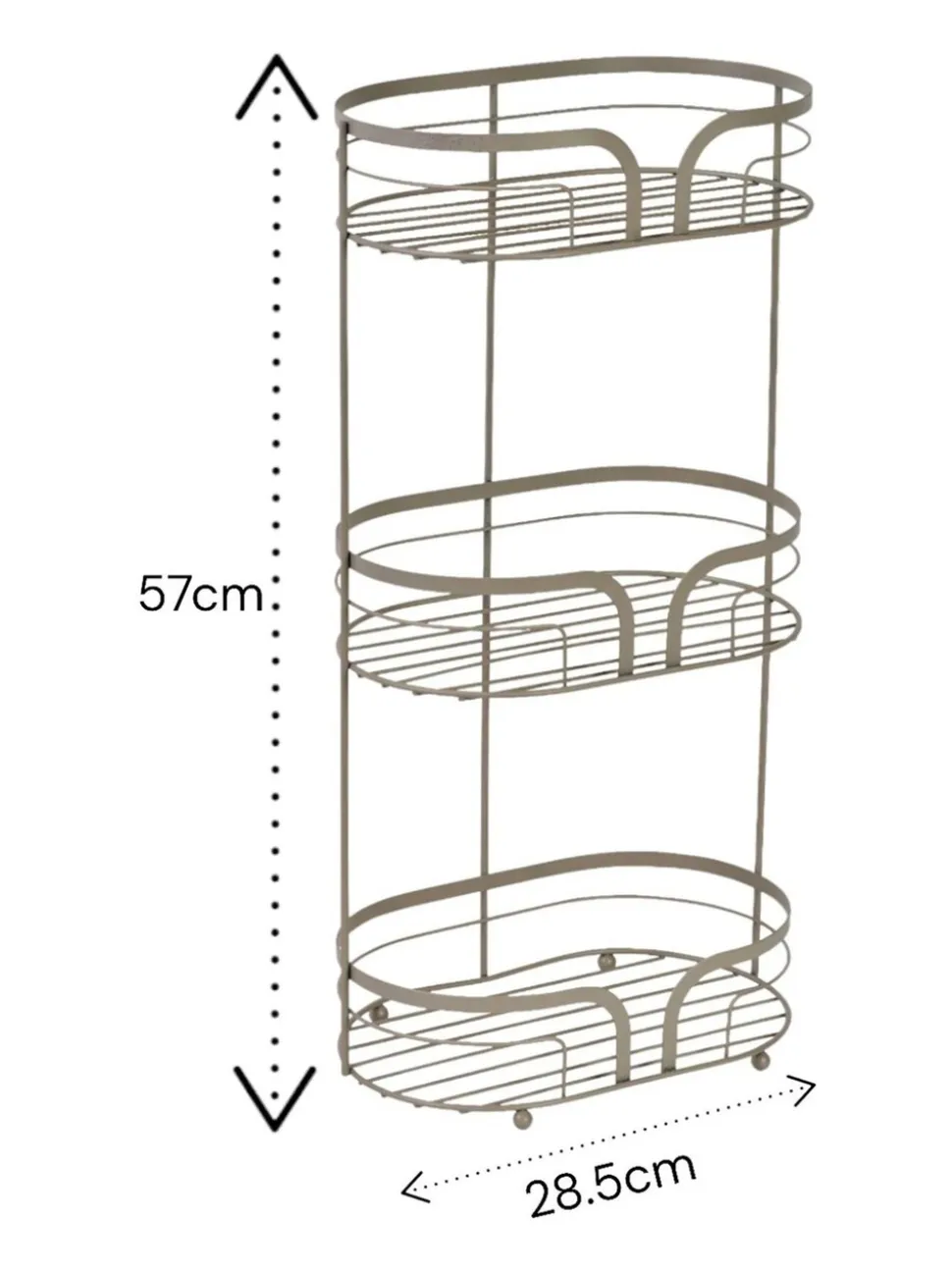 Showerdrape Dante Floor Caddy and Mini Shower Caddy Set