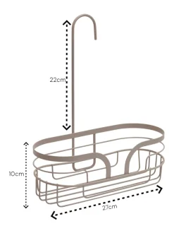 Showerdrape Dante Floor Caddy and Mini Shower Caddy Set
