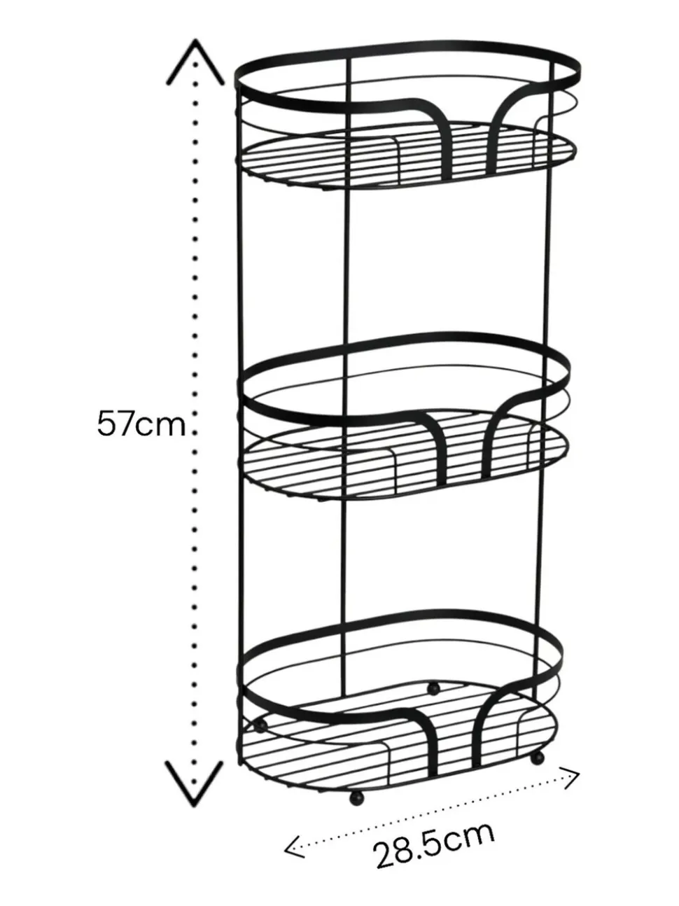 Showerdrape Dante Floor Caddy and Toilet Roll Holder