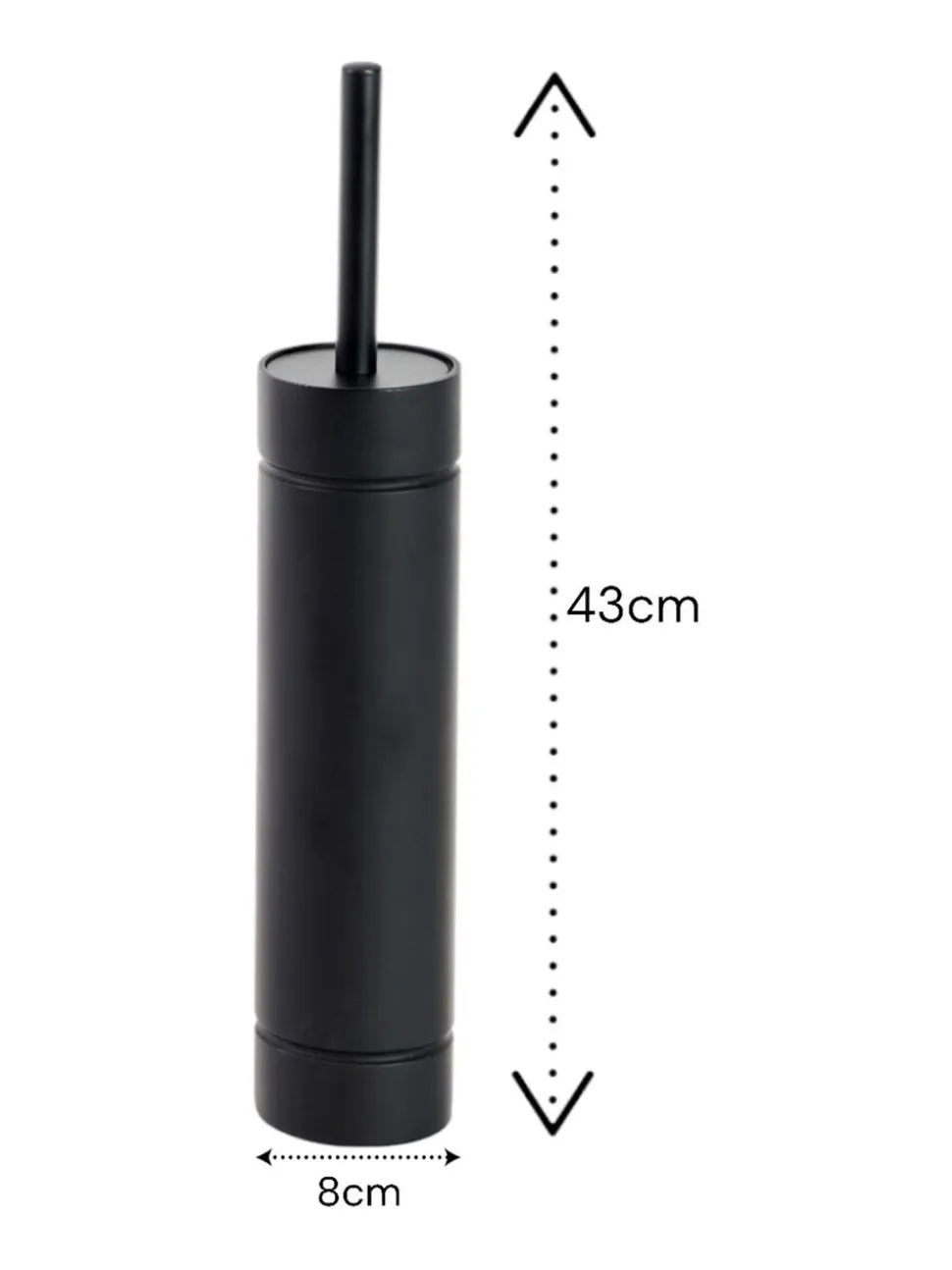 Showerdrape Draco Slimline Toilet Brush & Holder