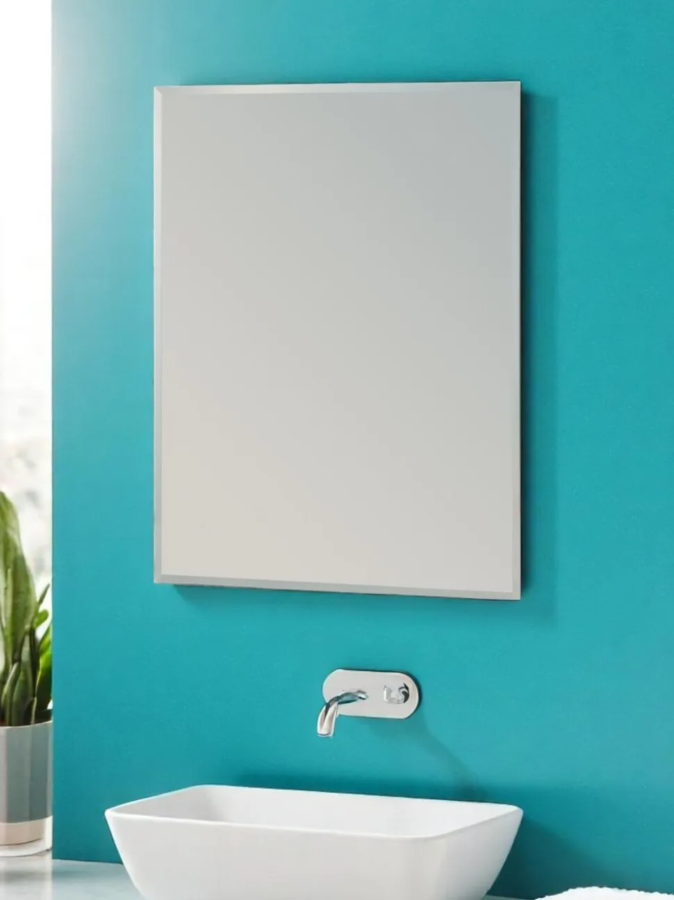 Showerdrape Fairmont badkamerspiegel in grote rechthoekige vorm