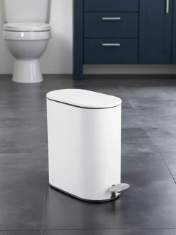 Showerdrape Fortuna 5L Soft Close Bathroom Pedal Bin and Toile Set