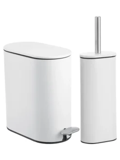 Showerdrape Fortuna 5L Soft Close Bathroom Pedal Bin and Toile Set