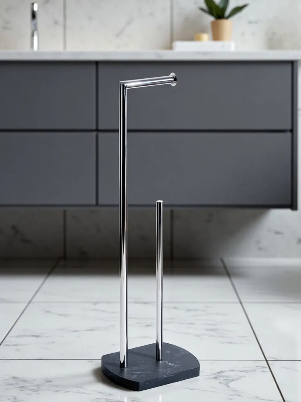 Showerdrape Octavia toiletrolhouder en rollenvoorraadhouder