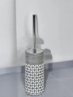 Showerdrape Ravello Geo Floral Toilet Brush & Holder