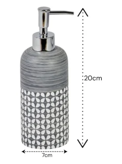 Showerdrape Ravello Geo Floral Liquid Soap Dispenser