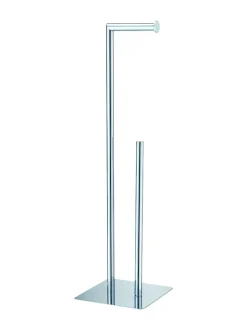 Showerdrape Stamford vrijstaande toiletrol- en reservepapierhouder