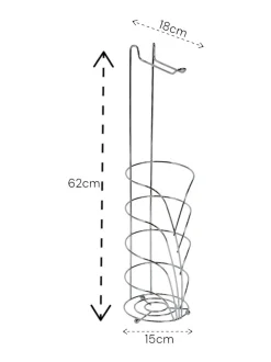 Showerdrape Vertu Toilet Roll & Spare Holder & Over Dook Hook Set