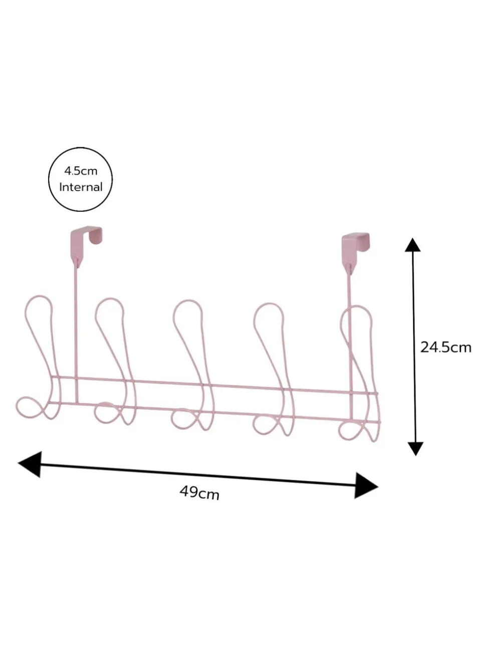 Showerdrape Vertu Toilet Roll & Spare Holder & Over Dook Hook Set