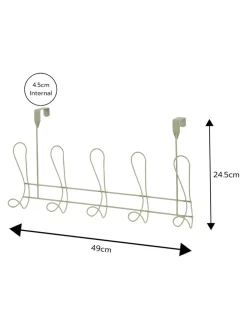 Showerdrape Vertu Toilet Roll & Spare Holder & Over Dook Hook Set