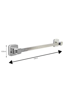 Showerdrape zuignap wandgemonteerde handdoekenrail Pushloc