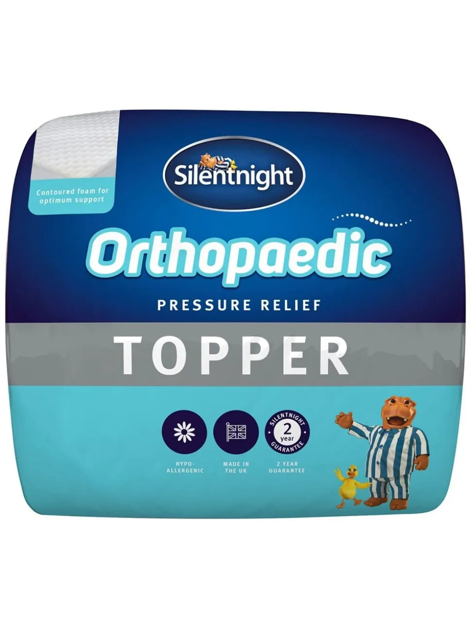 Silentnight - Orthopedisch matrasdek van 3 cm met hoes