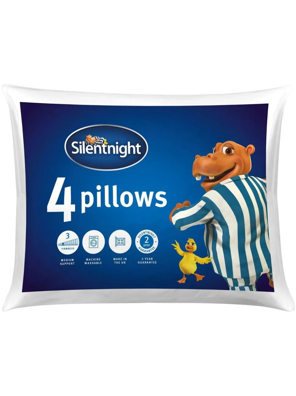 Silentnight 4 Pack Medium Essentials kussens