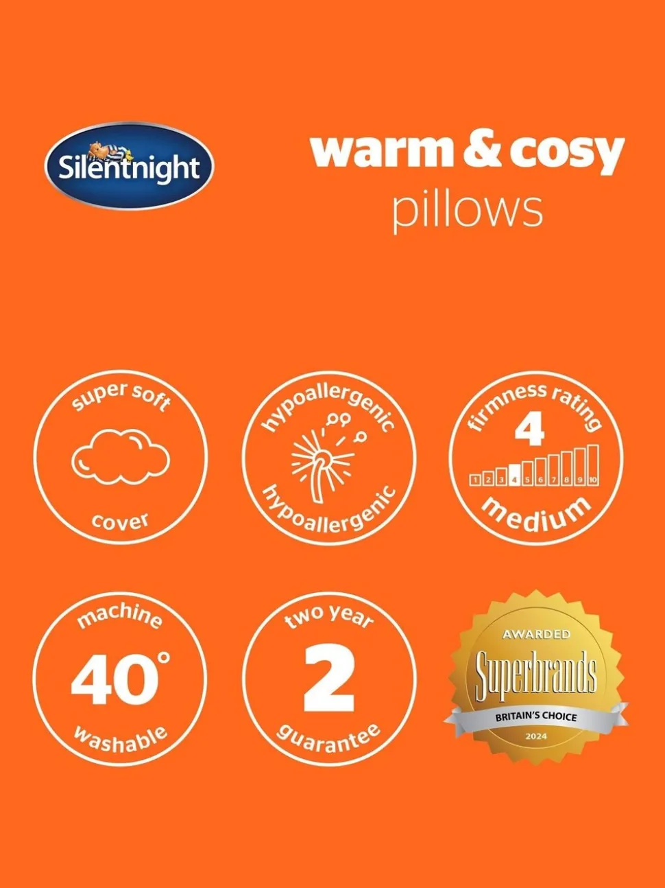 Silentnight 2 Pack Medium Warme En Behaaglijke Kussens