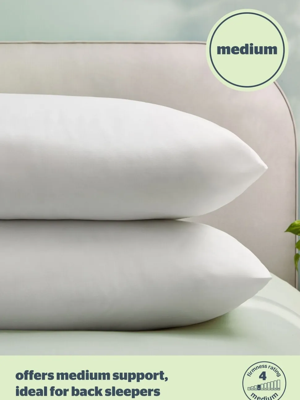 Silentnight - Verpakking van 2 medium anti-allergiekussens
