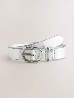 Silver Crackle - Normale PU-riem