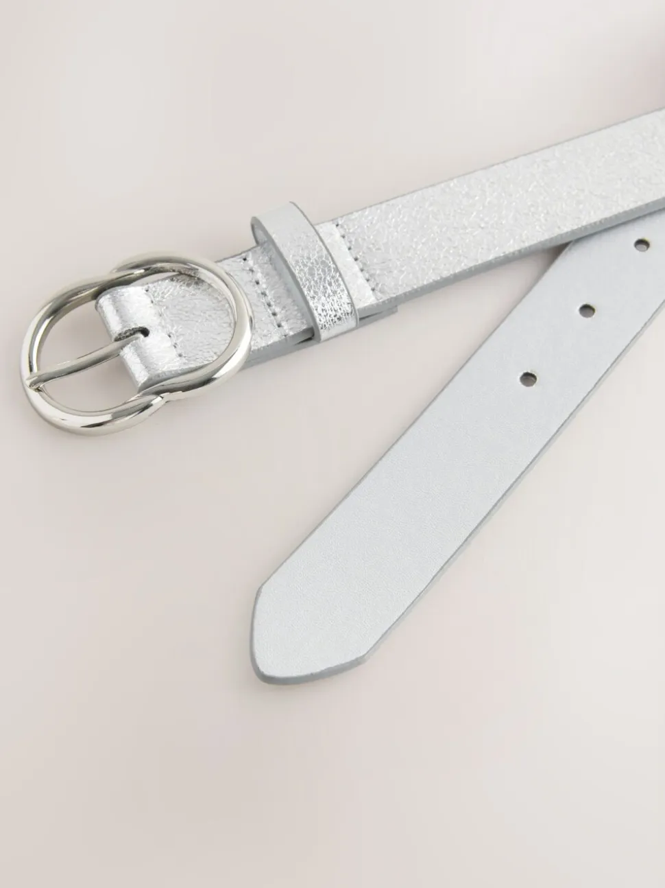 Silver Crackle - Normale PU-riem
