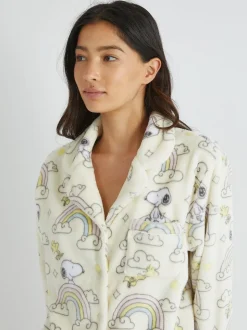 Skinnydip Peanuts x Skinnydip Snoopy Rainbow Fleece Pyjamas Set