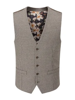 Skopes Cannon Houndstooth Suit Waistcoat