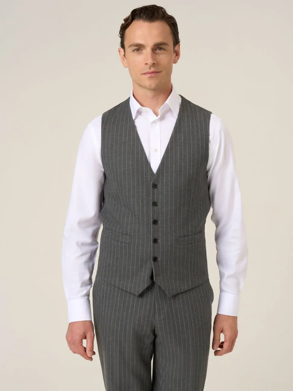 Skopes Cassius Stripe Suit Waistcoat
