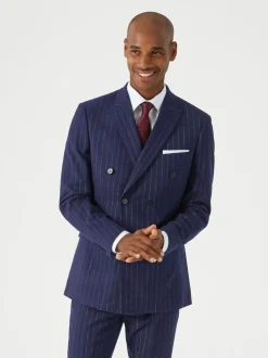 Skopes Declan Suit Slim Fit Pinstripe Double Breasted Jacket