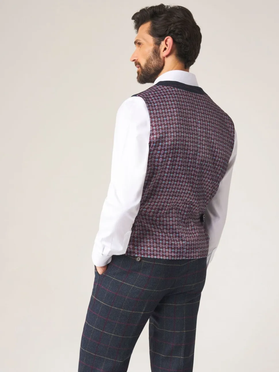 Skopes Doyle Modieus gilet van tweed wolmix