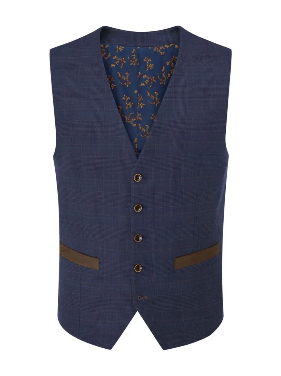 Skopes Guildford Suit Soft Touch Check Waistcoat