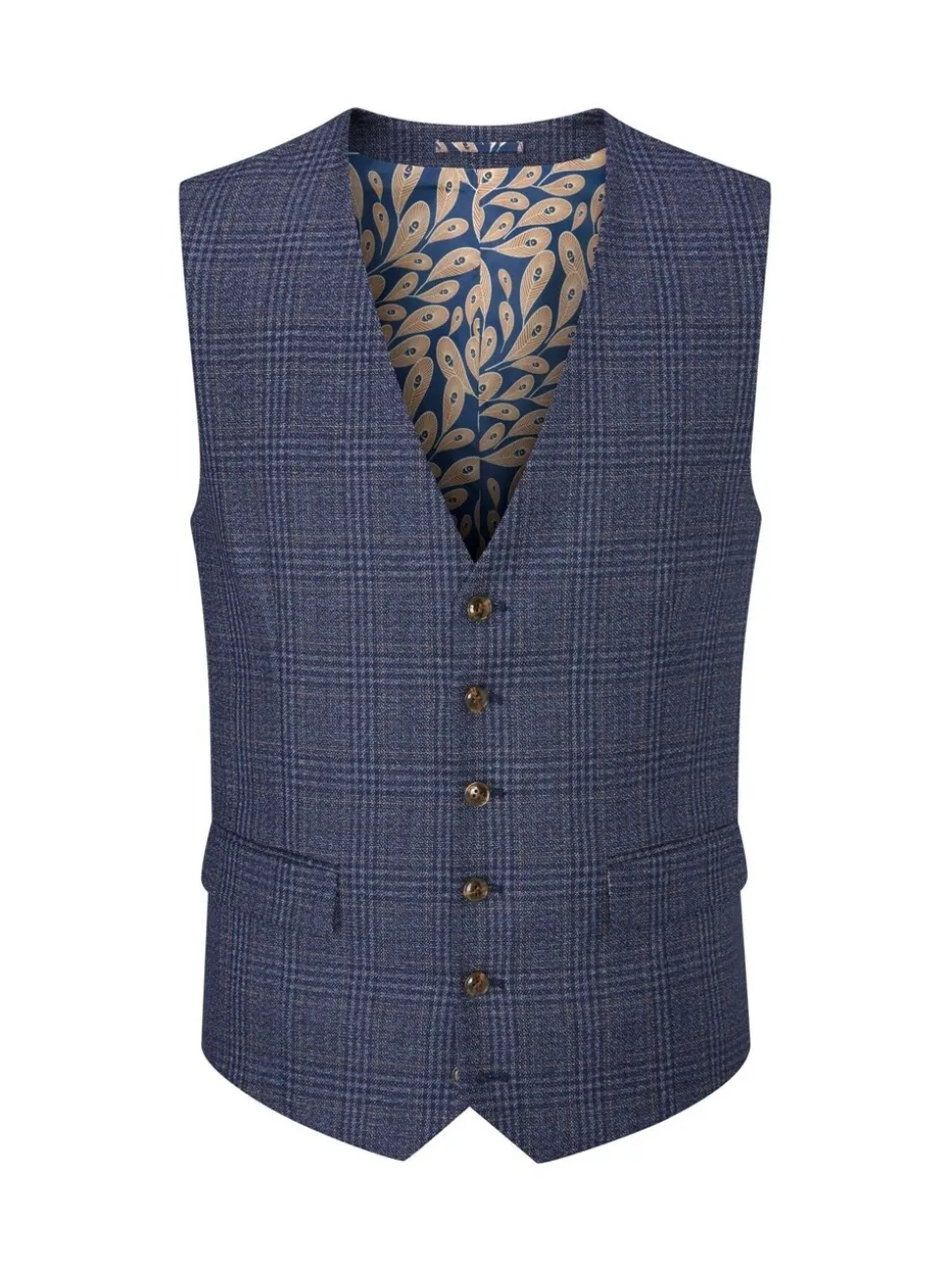 Skopes Woolf ruit maatgesneden gilet