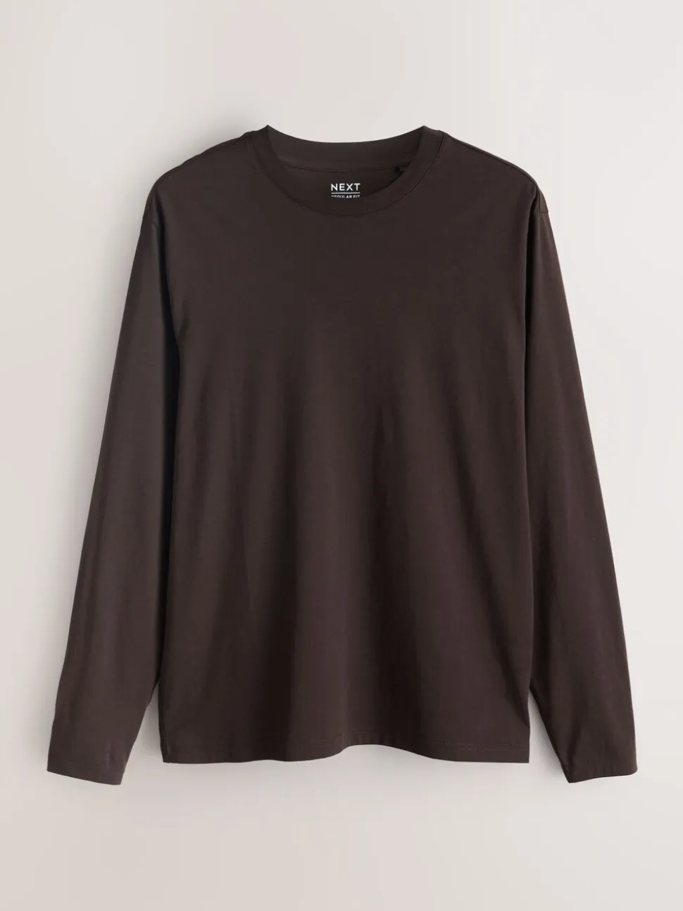 Slate/Green/Ecru/Orange/Brown - Normale Pasvorm - verpakking van 5 regular-fit T-shirts met lange mouwen van 100% katoen