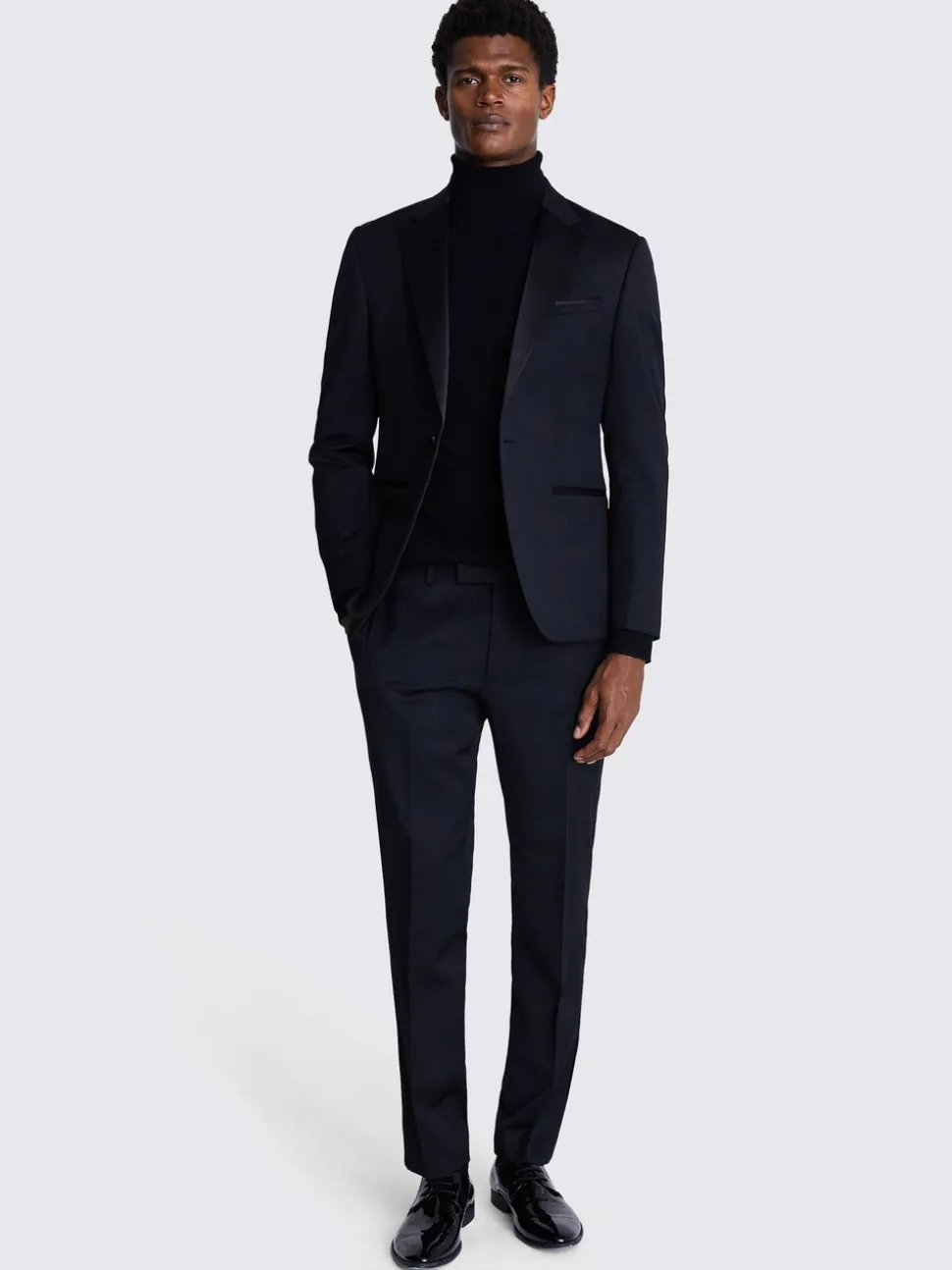 Slim Fit Smokingjasje met Notch Revers