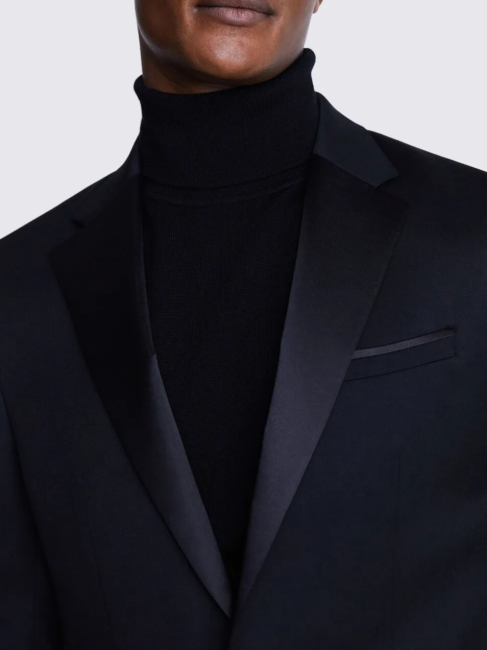 Slim Fit Smokingjasje met Notch Revers
